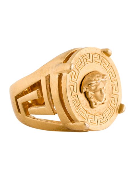 versace rapper medusa signet ring|ring female medusa.